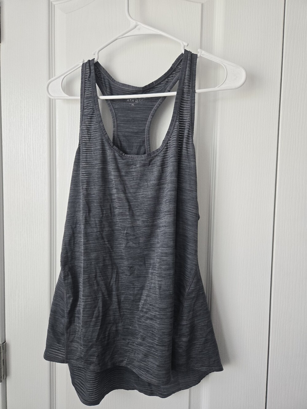 Athleta Women's Gray Racerback Tank Top Size Xl